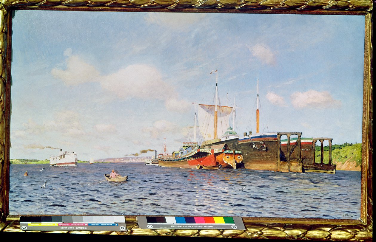 Friss szél a Volgán, 1895 alkotó: Isaak Ilyich Levitan
