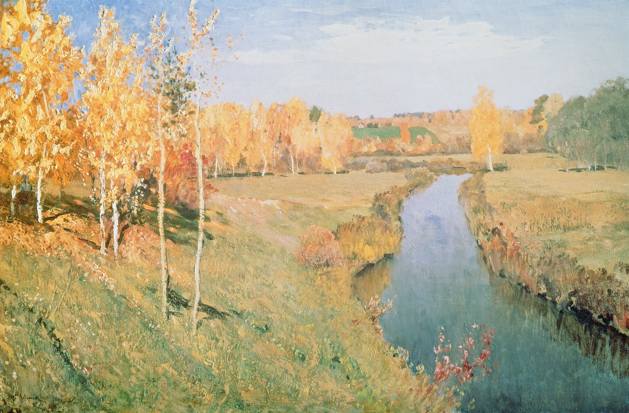 Arany ősz, 1895 alkotó: Isaak Ilyich Levitan