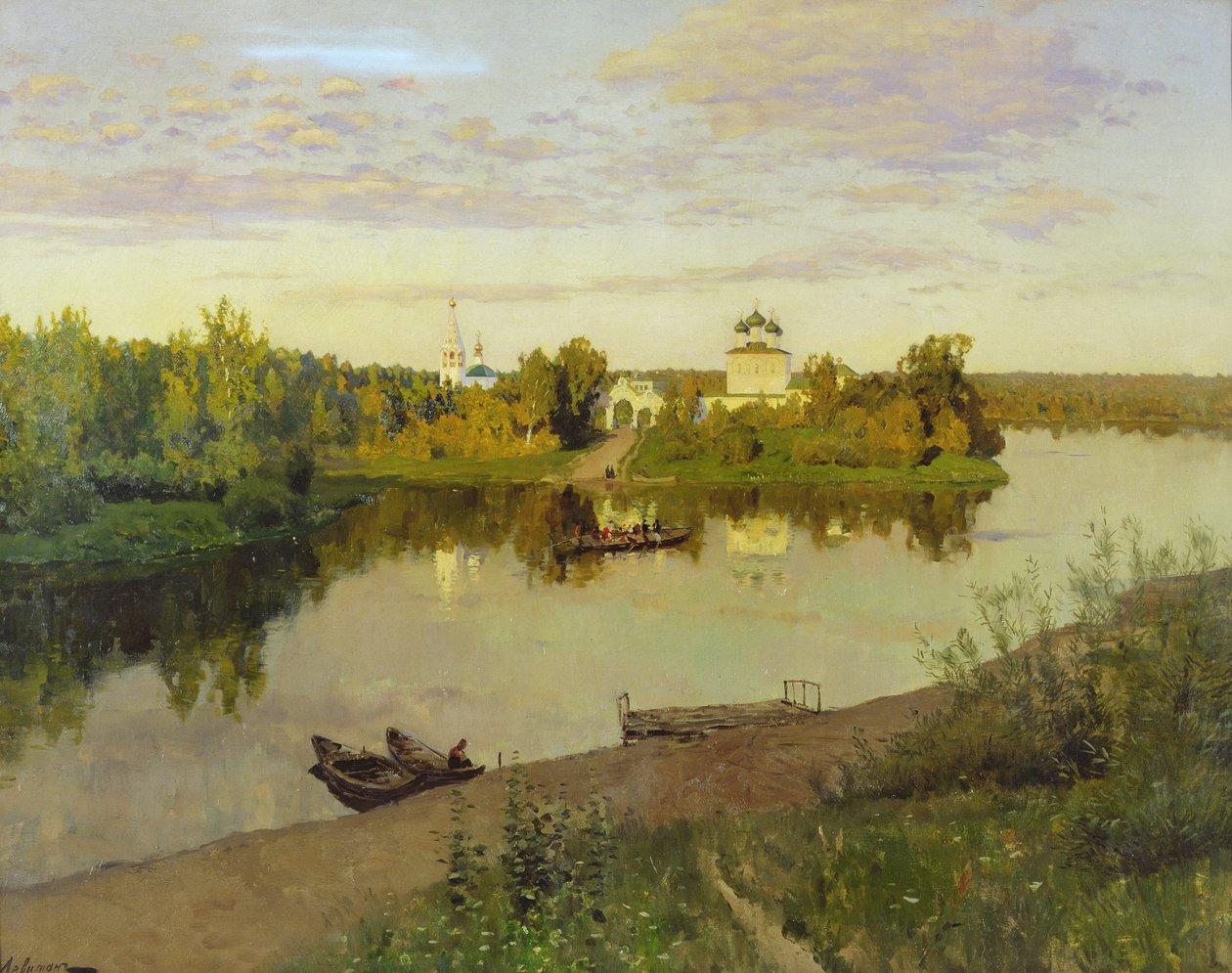 Az esti harangszó, 1892 alkotó: Isaak Ilyich Levitan