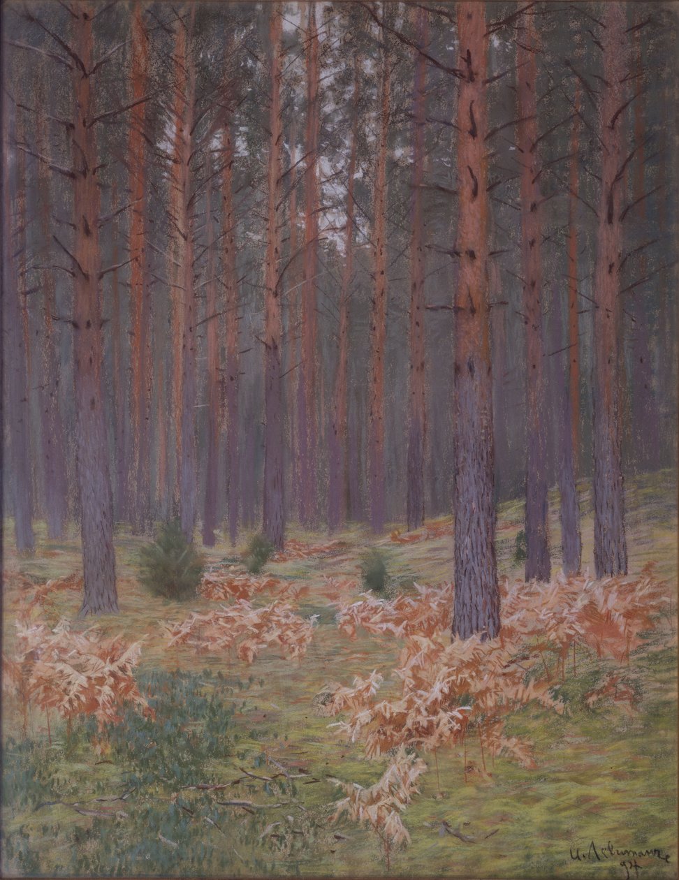 Páfrányok, 1894 alkotó: Isaak Ilyich Levitan