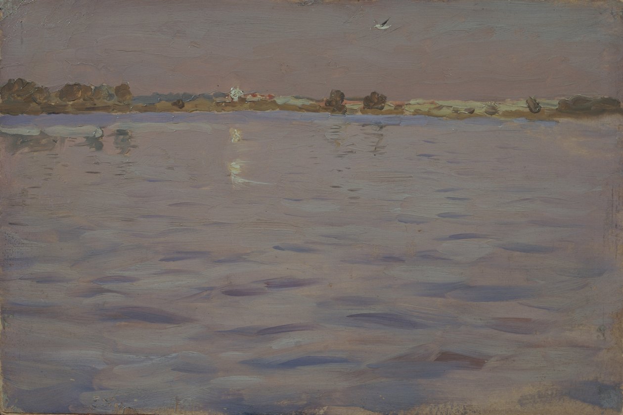 Utolsó napsütések. Egy tó, 1898-1899 alkotó: Isaak Ilyich Levitan