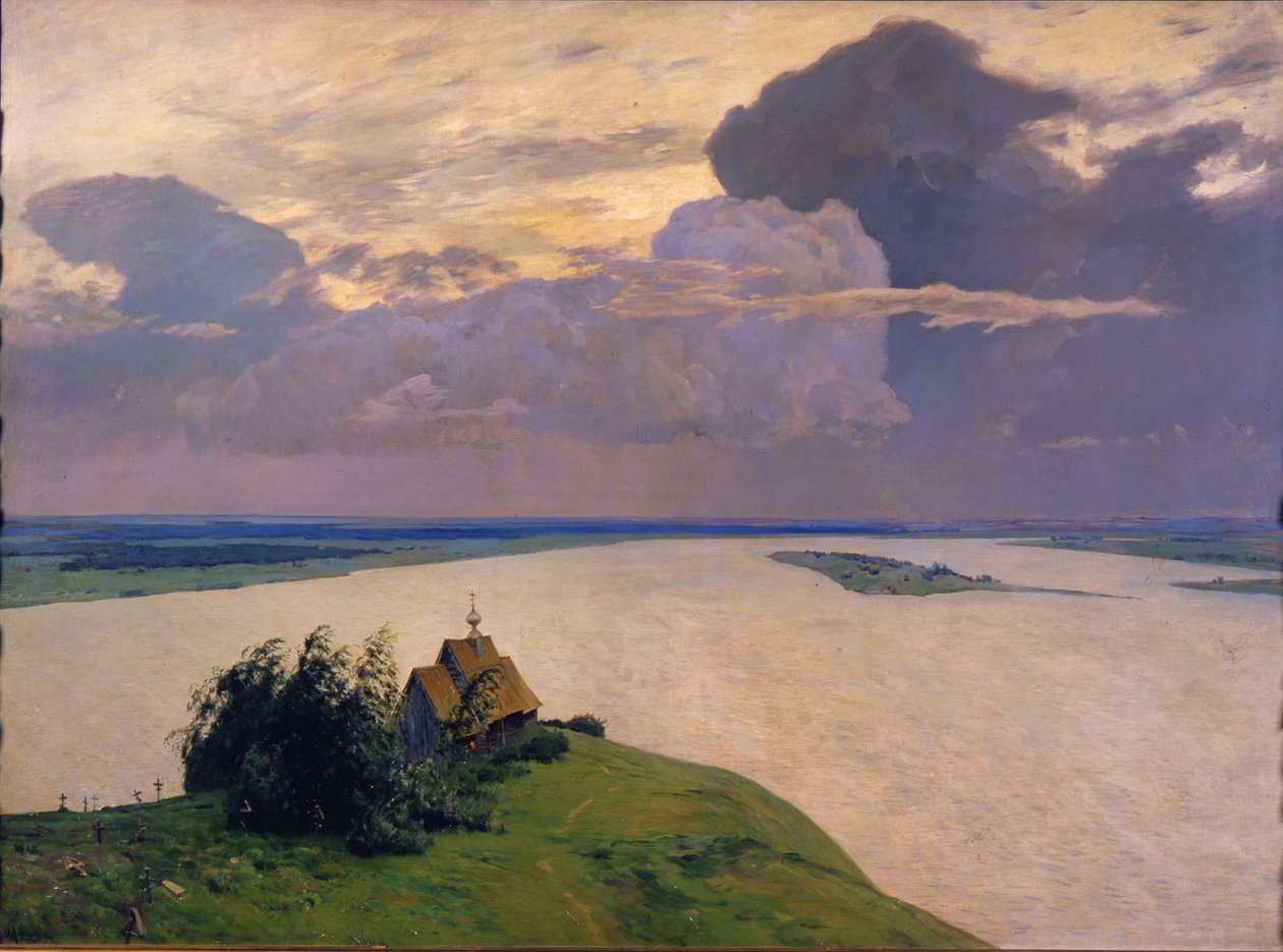 Az örök béke felett, 1894 alkotó: Isaak Ilyich Levitan
