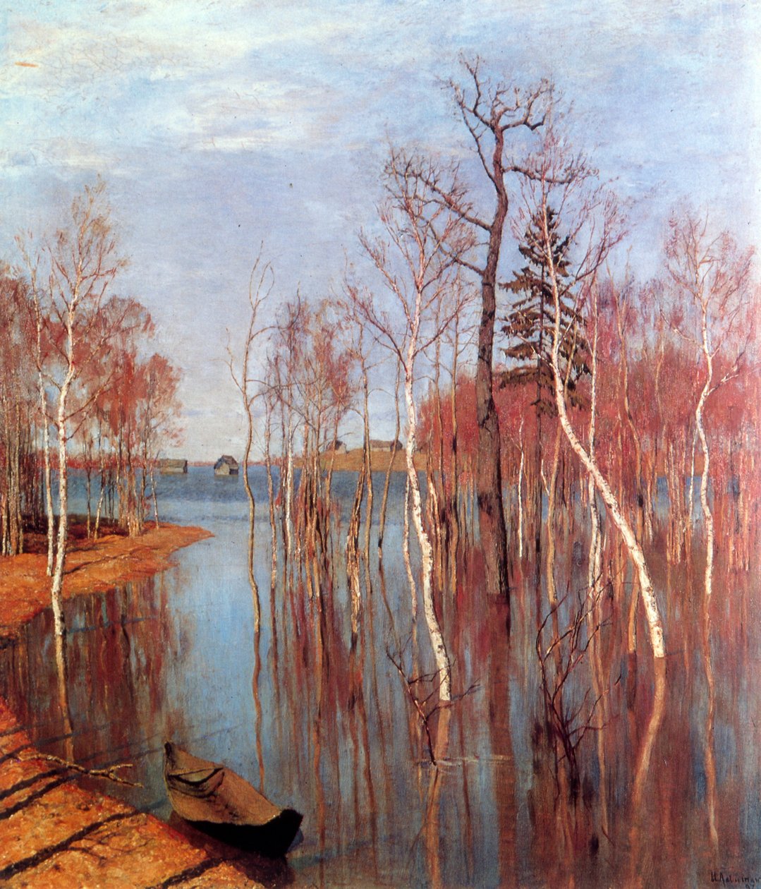 Tavaszi árvizek alkotó: Isaak Ilyich Levitan