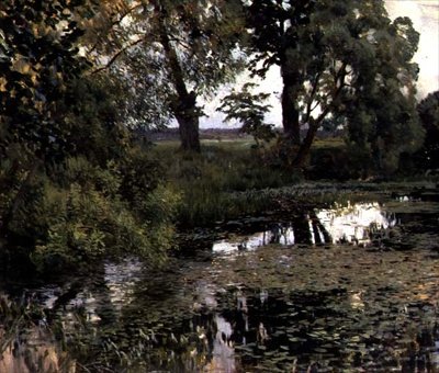 A benőtt tavacska alkotó: Isaak Ilyich Levitan