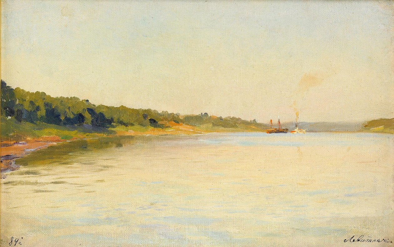 A Volga-part, 1889 alkotó: Isaak Ilyich Levitan
