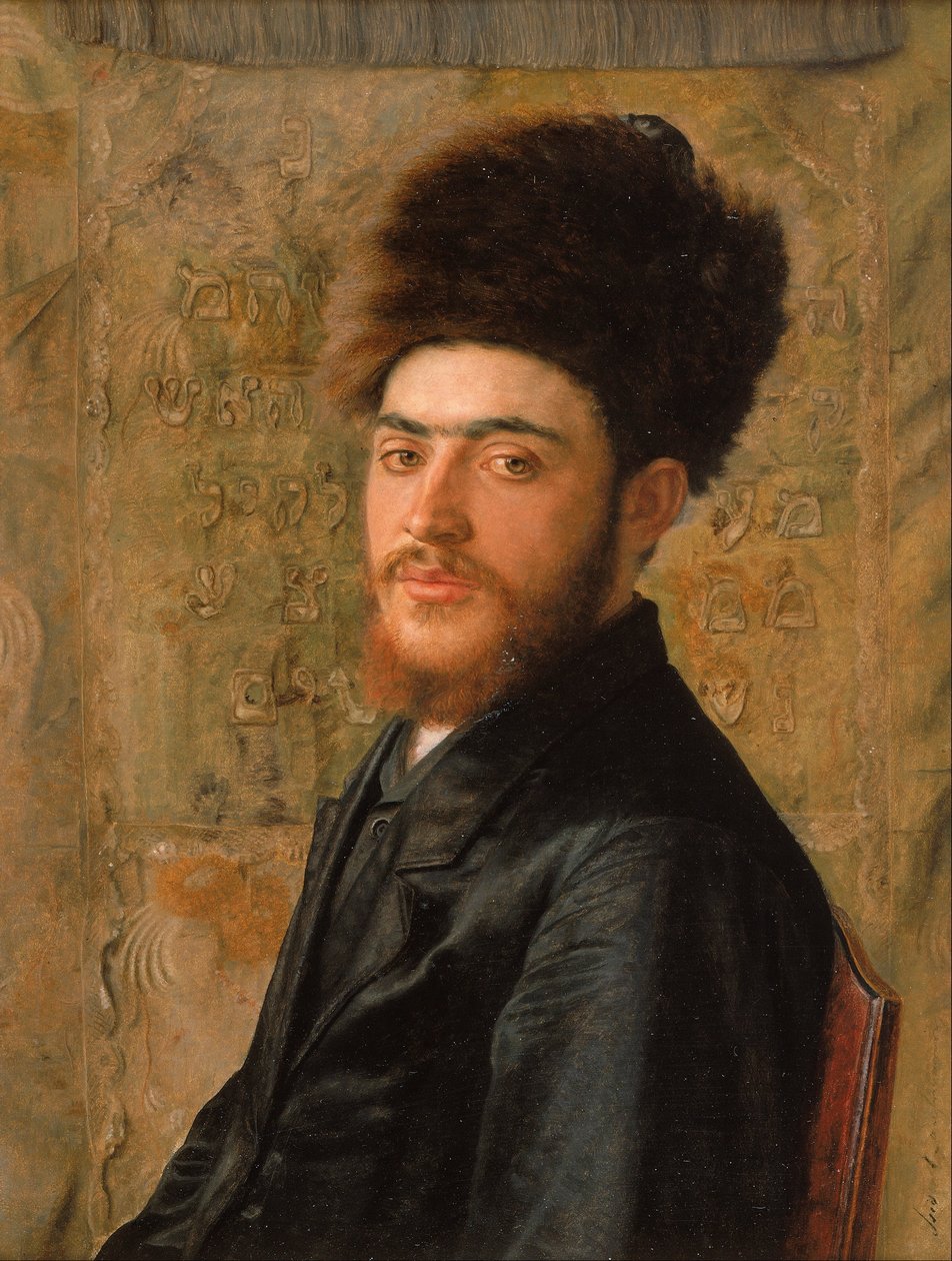Férfi szőrme sapkával alkotó: Isidor Kaufmann