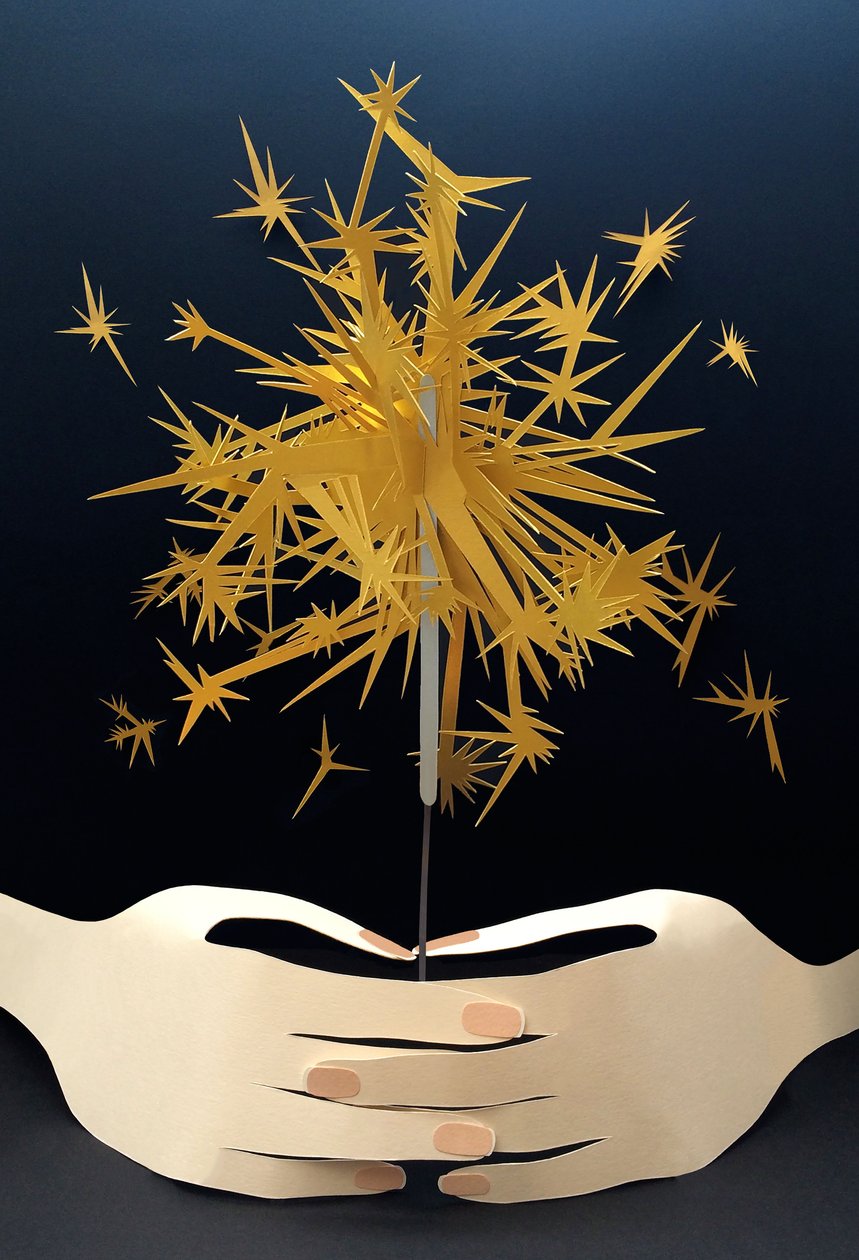 Light up the Night, 2016 (papír) alkotó: Isobel Barber