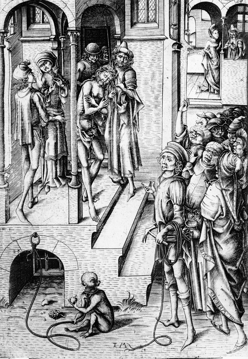Krisztus megmutatta a népnek, 1475-85 körül alkotó: Israhel van Meckenem the younger