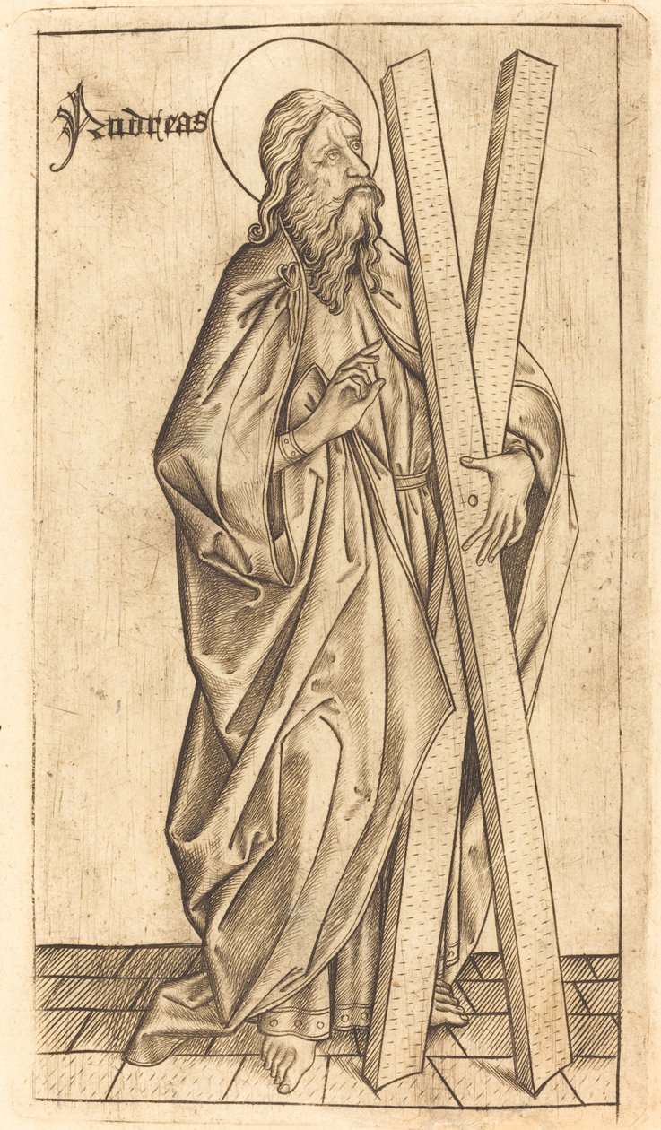 Szent András, c. 14701480. alkotó: Israhel van Meckenem