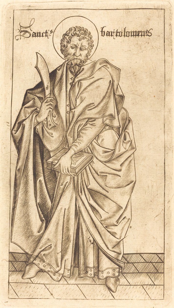 Szent Bertalan, c. 14701480. alkotó: Israhel van Meckenem
