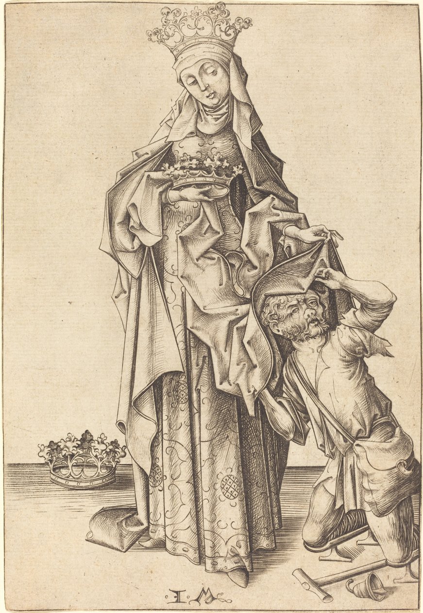 Türingiai Szent Erzsébet, Kr. e. 14751480. alkotó: Israhel van Meckenem