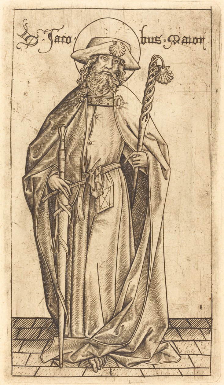 Nagy Szent Jakab, c. 14701480. alkotó: Israhel van Meckenem