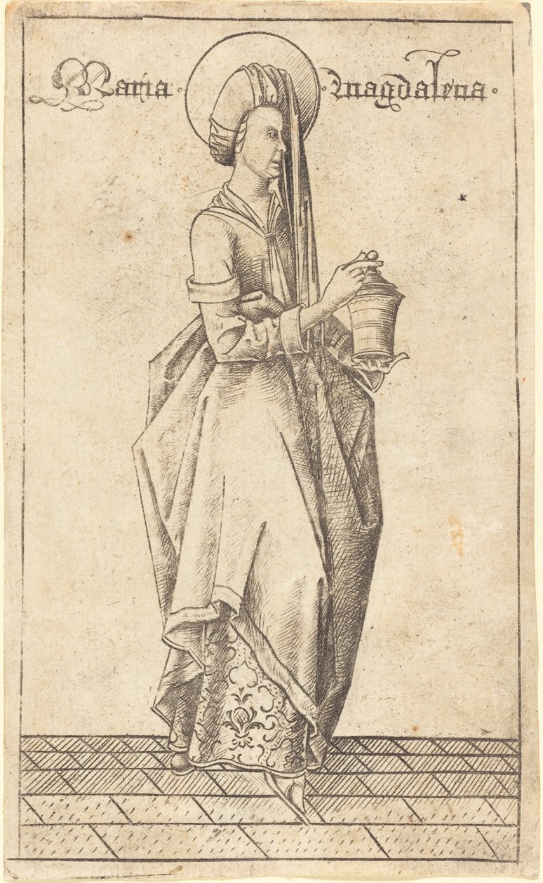 Szent Mária Magdolna, c. 1470. alkotó: Israhel van Meckenem