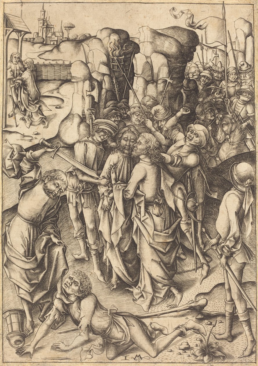 Az árulás c. 1480. alkotó: Israhel van Meckenem