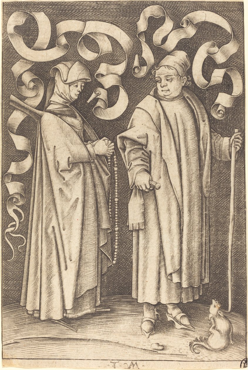 A templomba járók c. 14951503. alkotó: Israhel van Meckenem