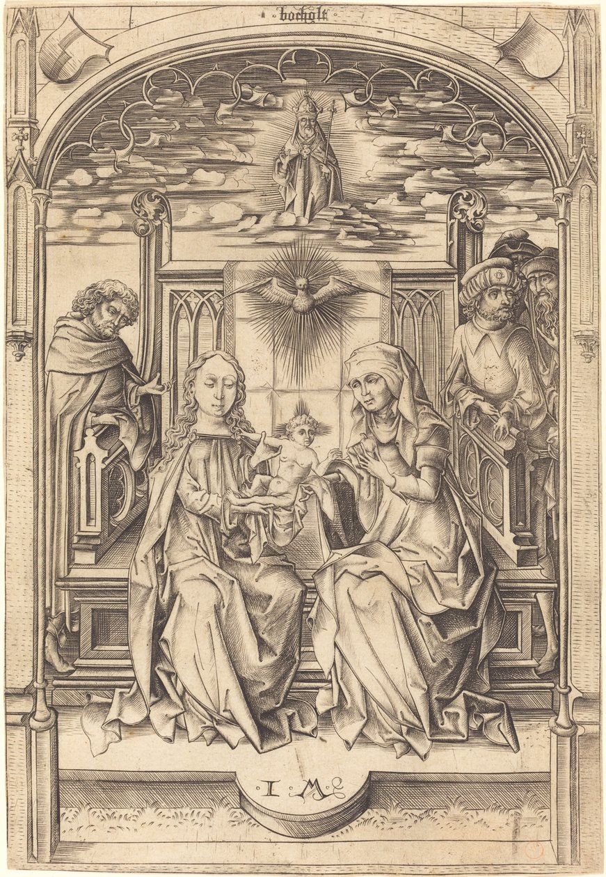 A Szent Család, c. 14751480. alkotó: Israhel van Meckenem
