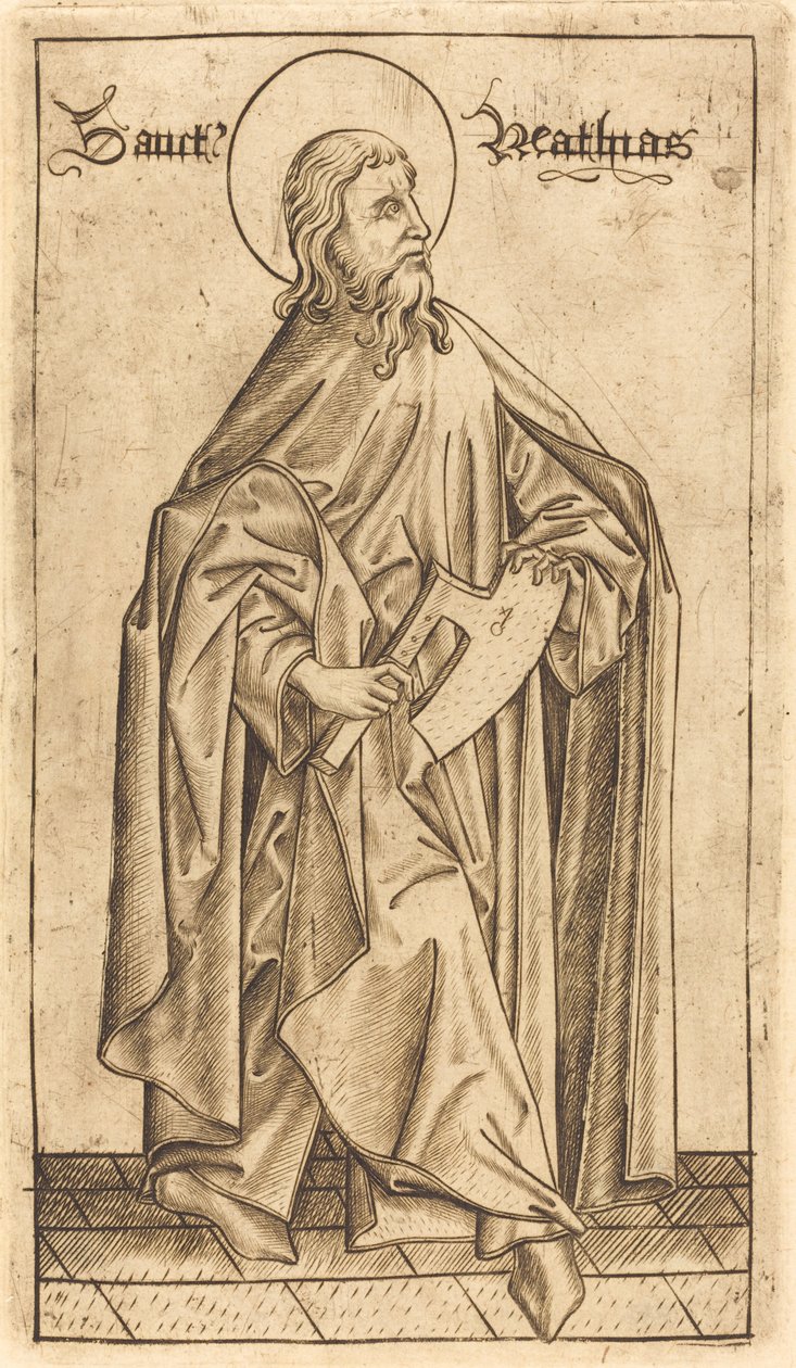Szent Mátyás (?) alkotó: Israhel van Meckenem after Master E.S.
