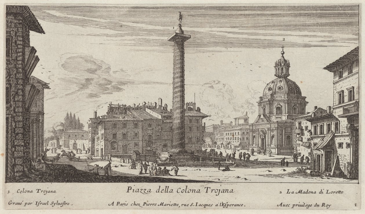 Piazza della Colonna Traiana alkotó: Israël Silvestre
