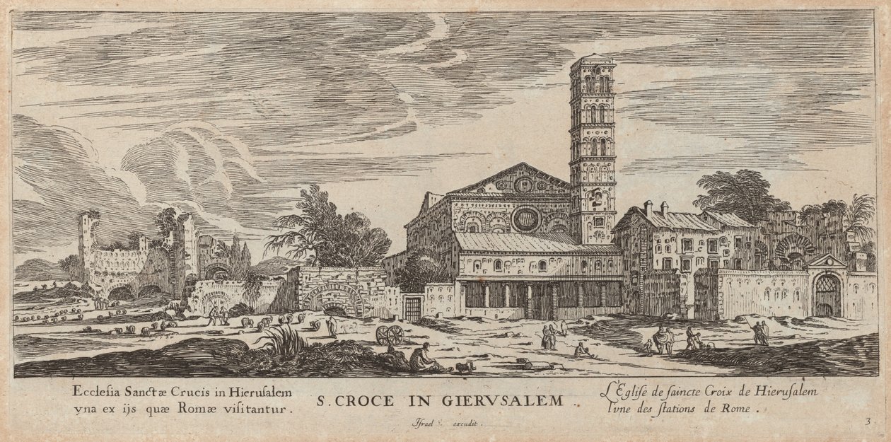 S. Croce Jeruzsálemben alkotó: Israël Silvestre