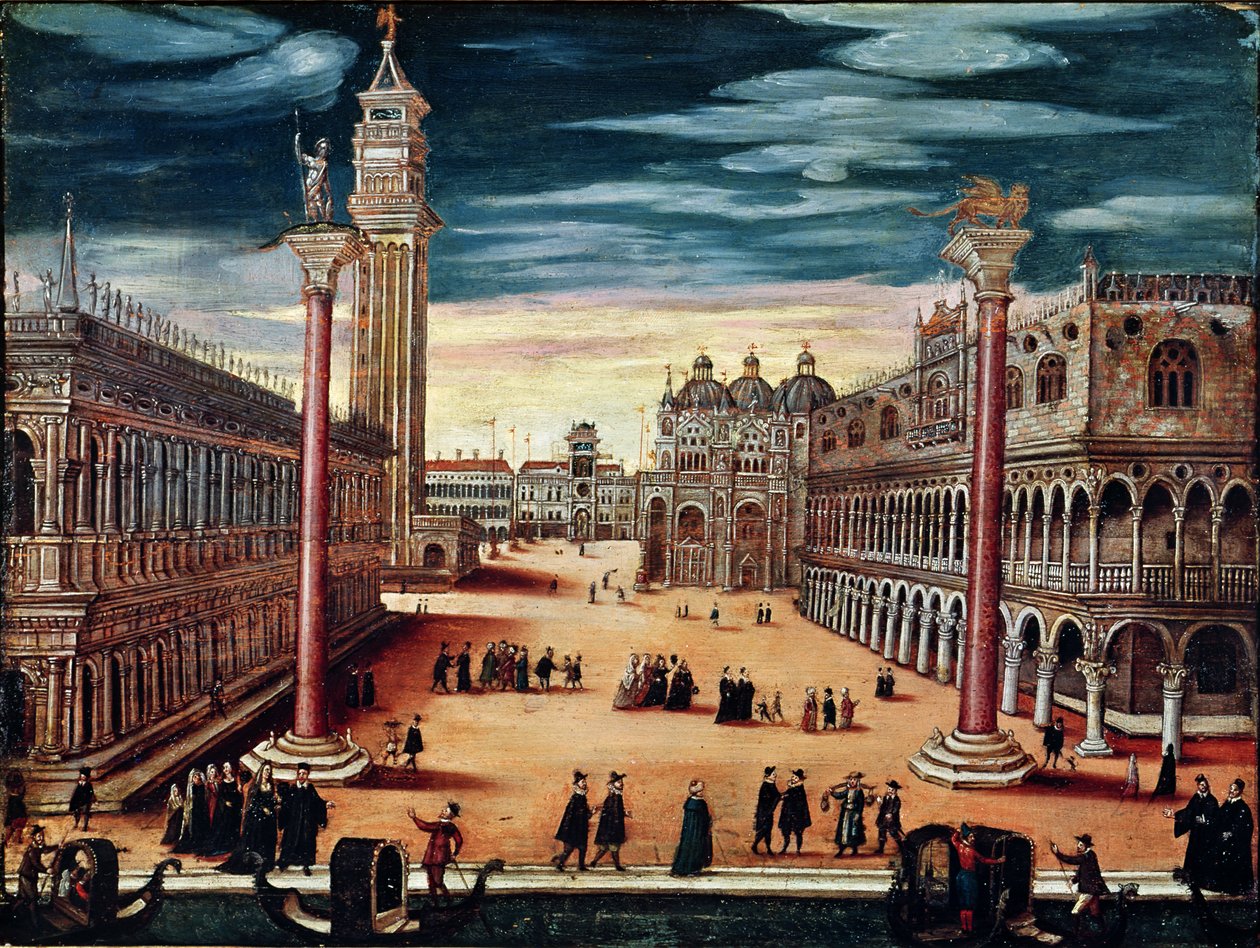 A Piazzetta di San Marco, Velence alkotó: Italian School