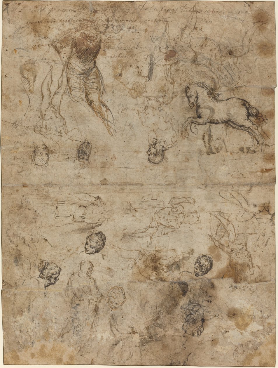 Tanulmányok lapja alkotó: Italian 16th Century