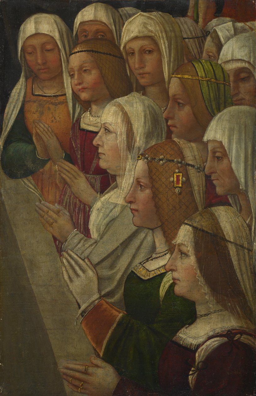 Egy testvéri közösség női tagjai, c. 1500 alkotó: Italian Master