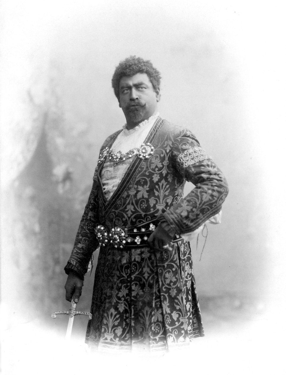 Francesco Tamagno, 1890 körül (f/w fotó) alkotó: Italian Photographer