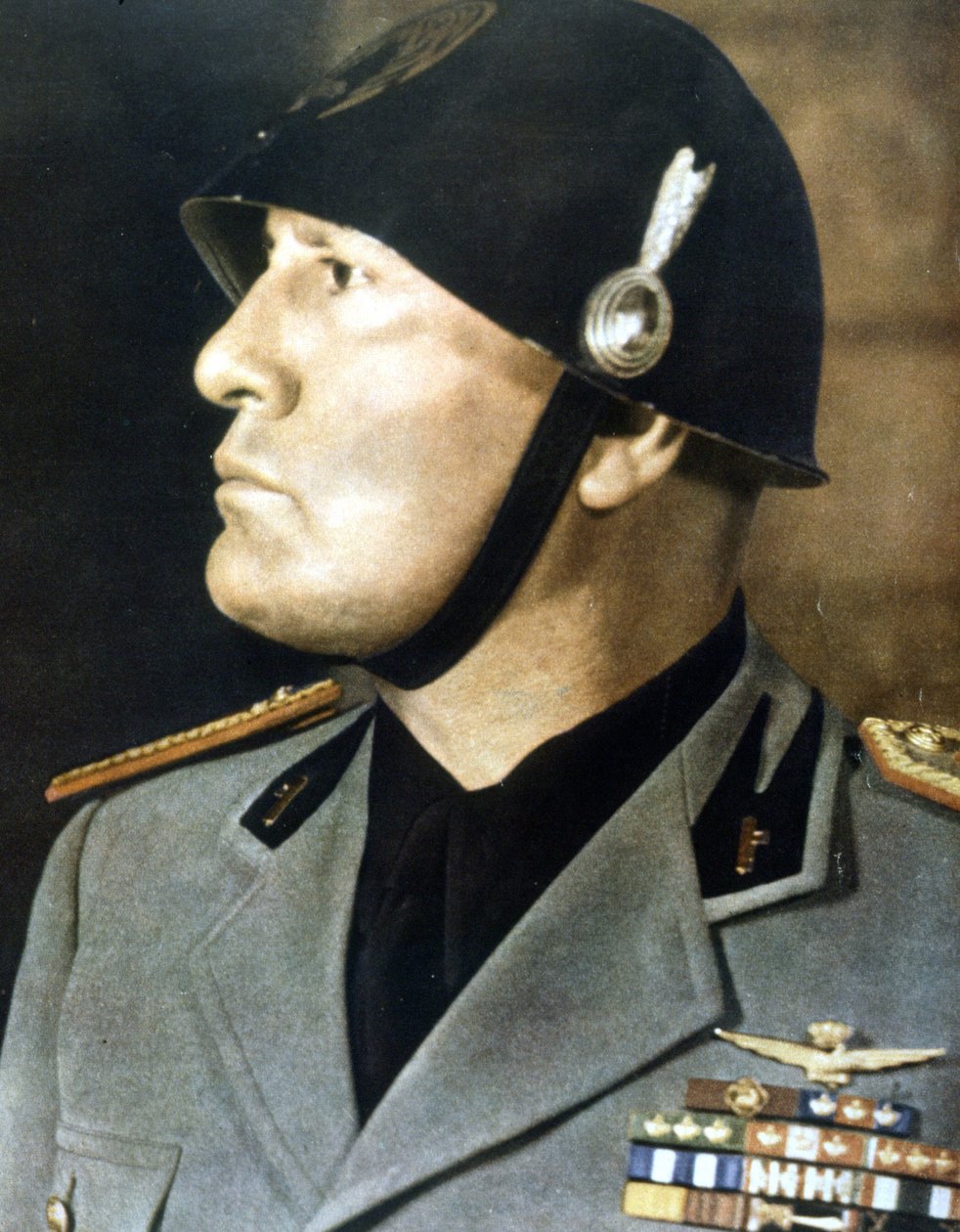 Mussolini portréja. alkotó: Italian Photographer