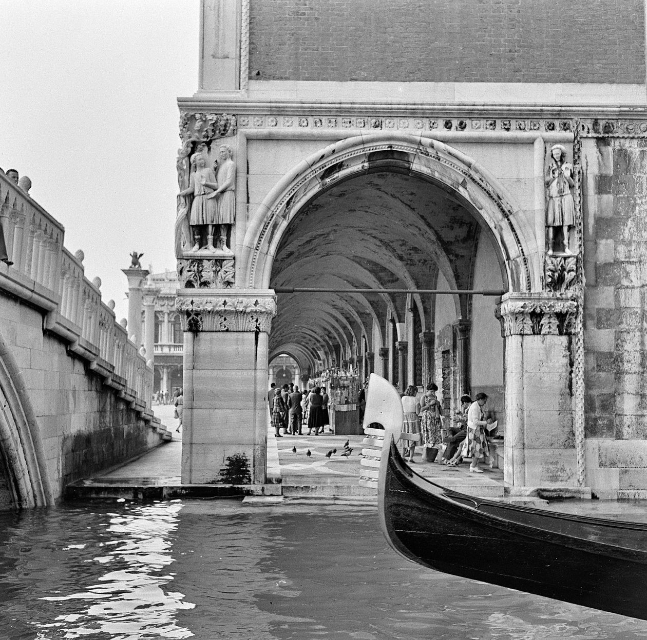 Velencei jelenet, 1960 körül (f/w fotó) alkotó: Italian Photographer