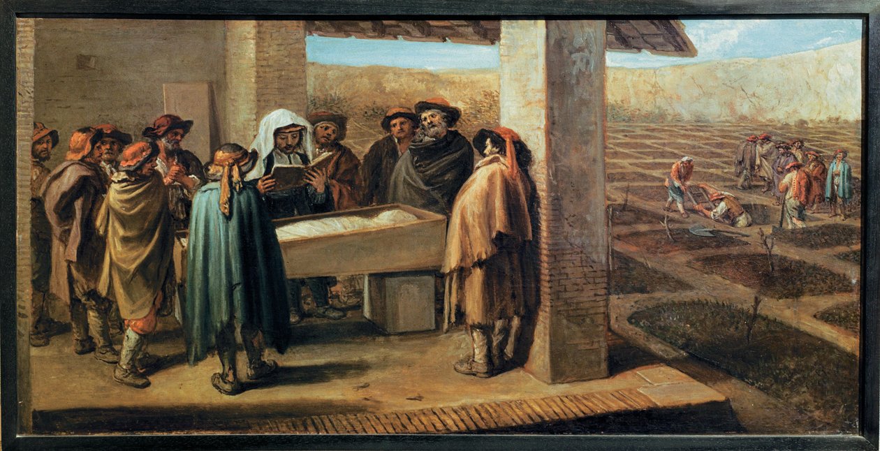 Zsidó temetés alkotó: Italian School