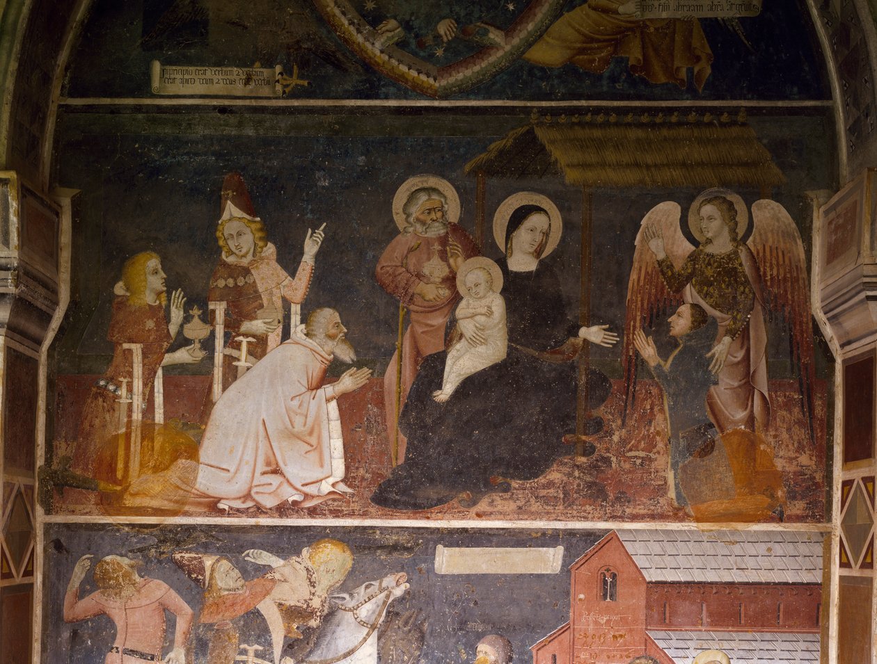 Mágusok imádása (freskó) alkotó: Italian School