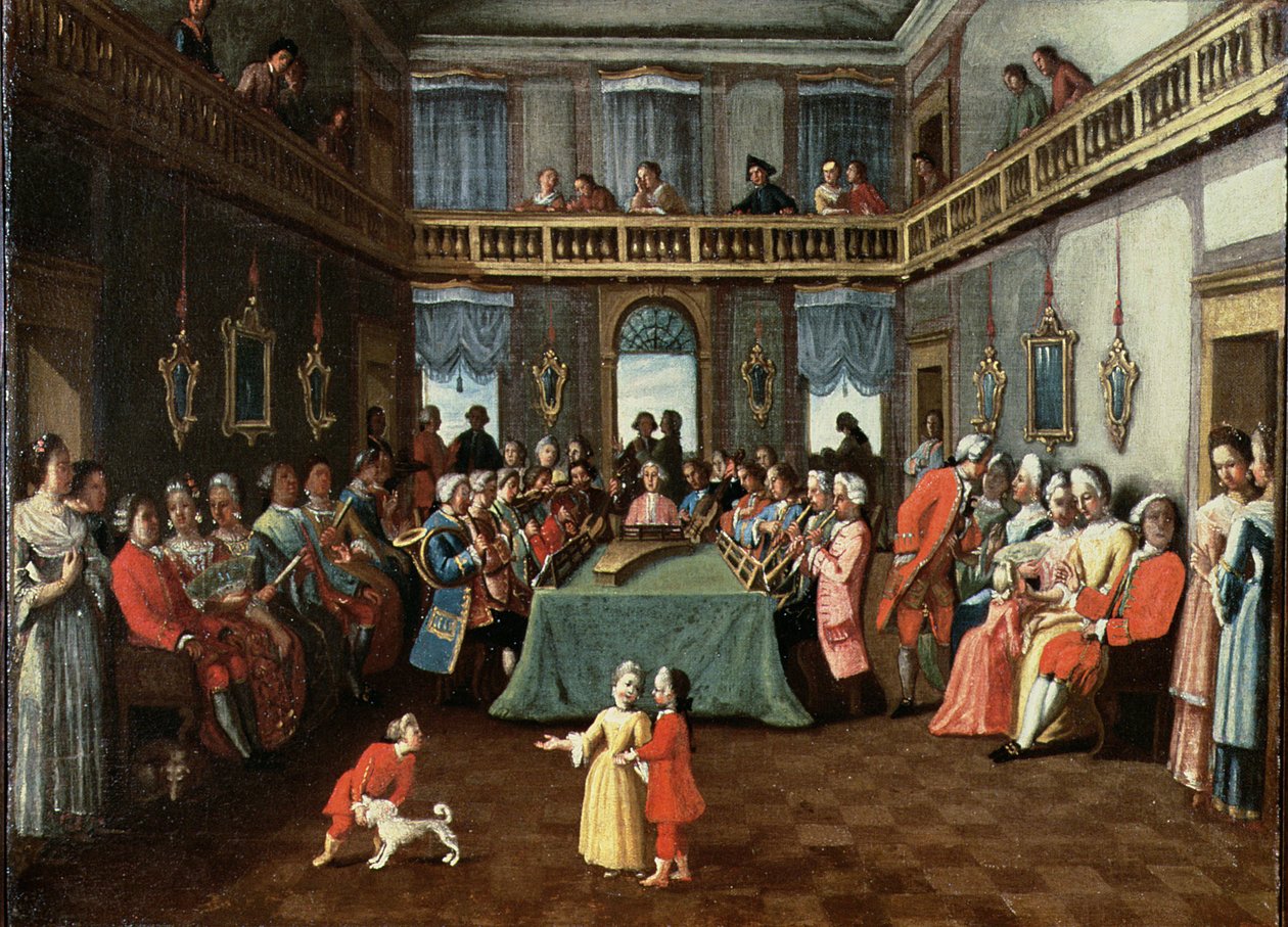 Koncert egy magánházban alkotó: Italian School
