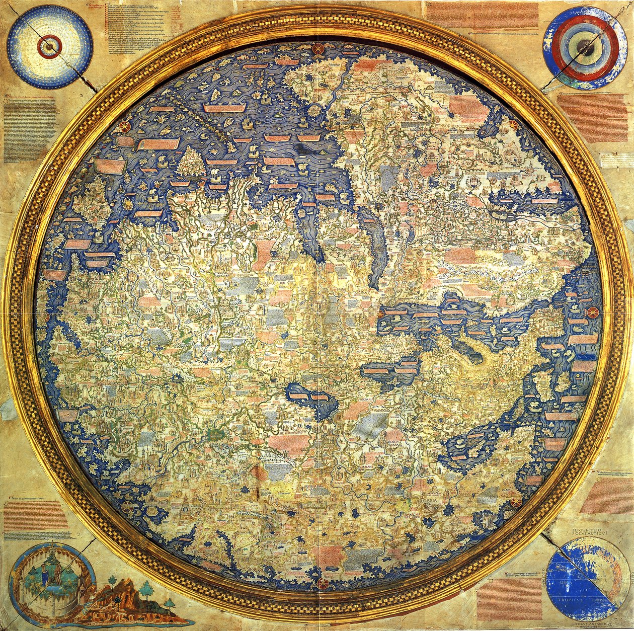 Mauro térképről alkotó: Italian School
