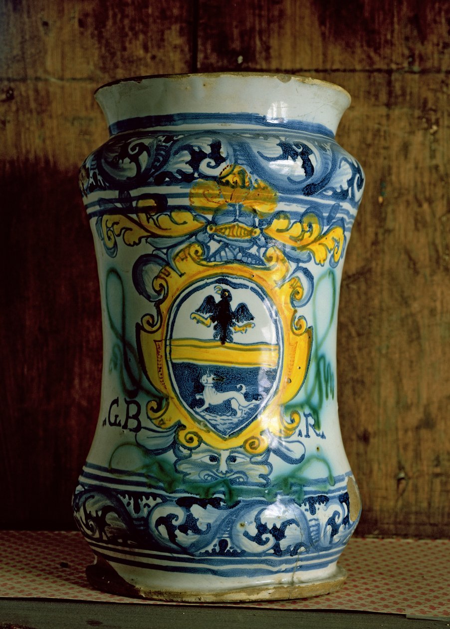 Maiolica patika edény (cserép) alkotó: Italian School