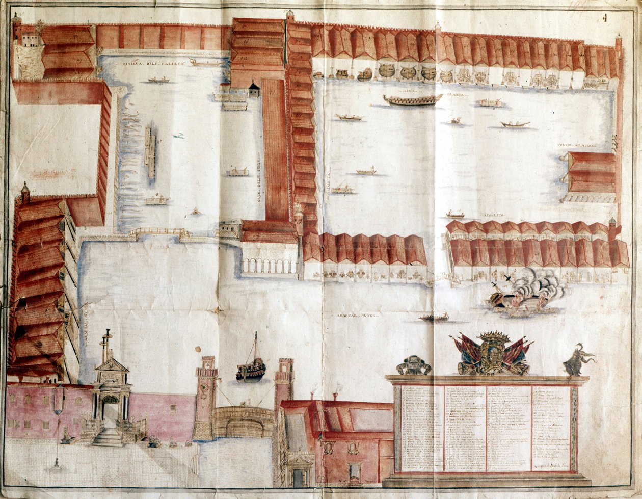 A Velencei Arzenál térképe alkotó: Italian School