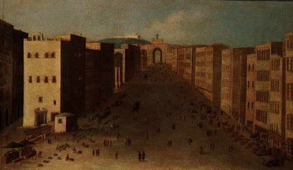 Nápolyi utcai jelenet alkotó: Italian School