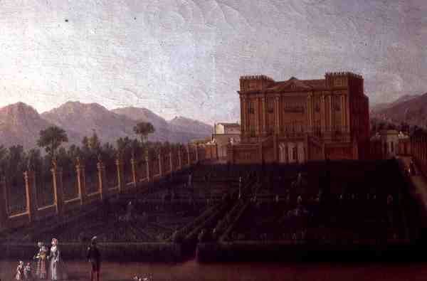 A villa festménye (olaj, vászon) alkotó: Italian School