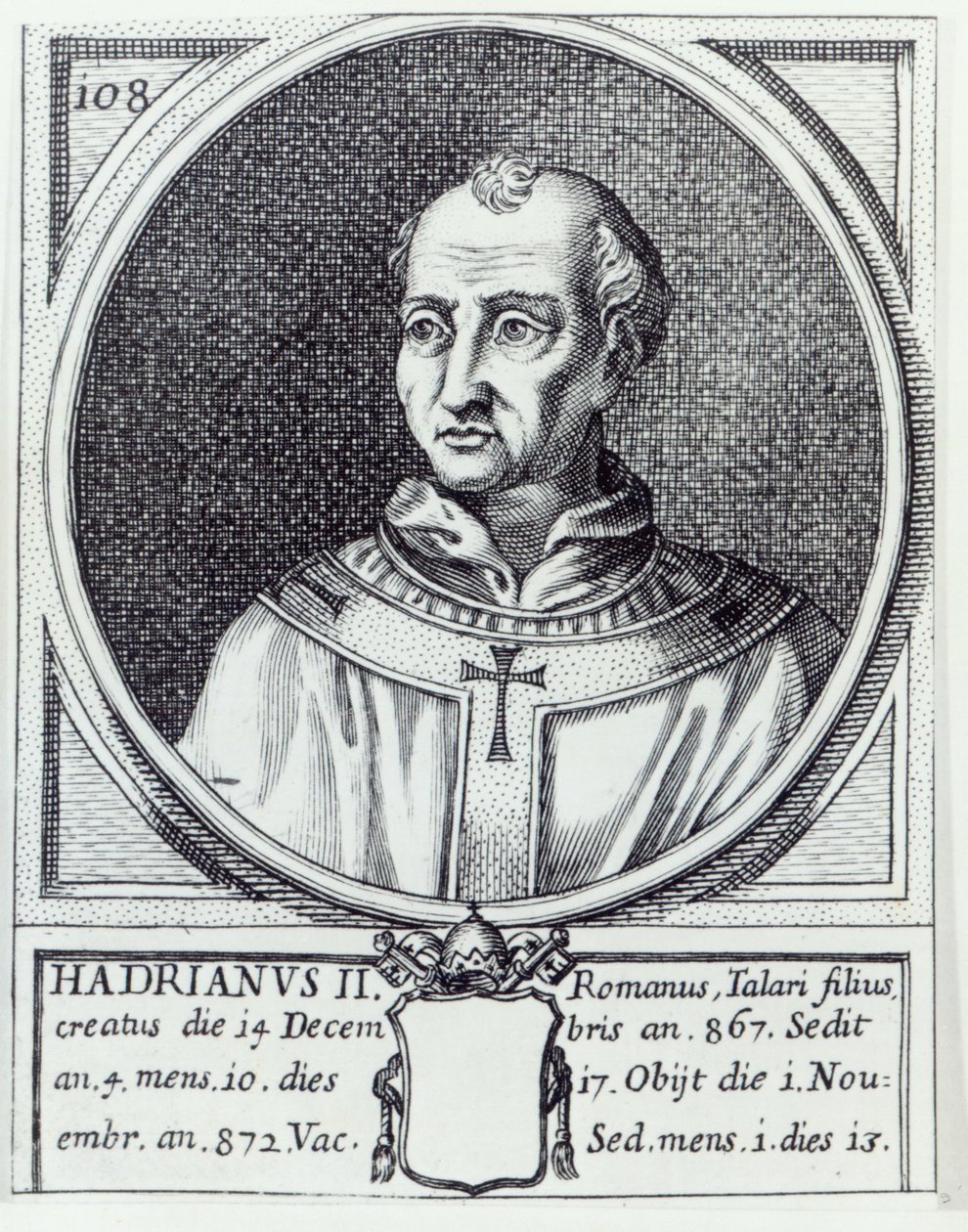 Hadrianus pápa II alkotó: Italian School