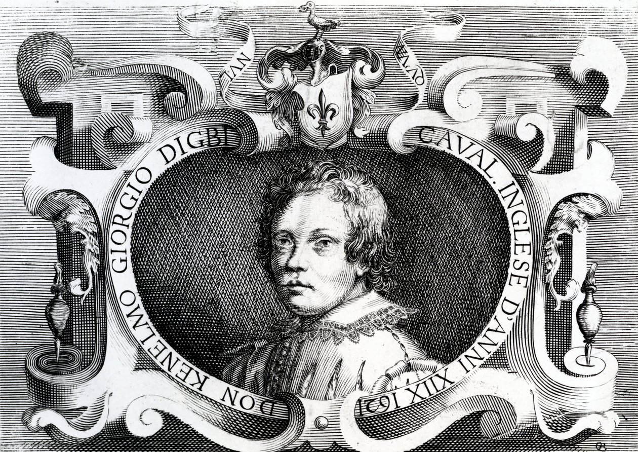 Sir Kenelm Digby portréja, 1621 alkotó: Italian School