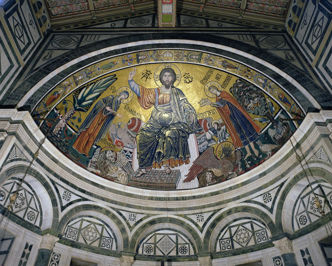 Krisztus áldása, 1297 (mozaik) alkotó: Italian School