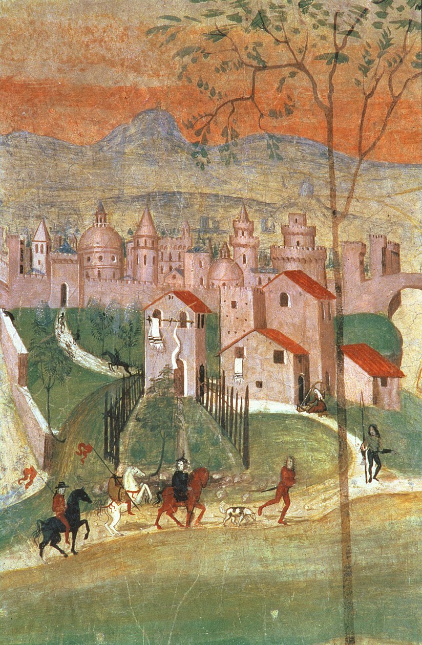 Prato városa (freskó) alkotó: Italian School