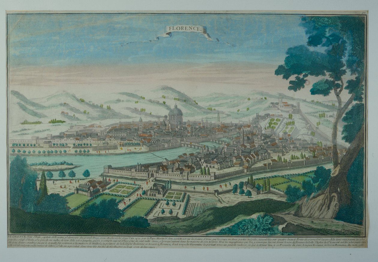 Kilátás Firenzére alkotó: Italian School
