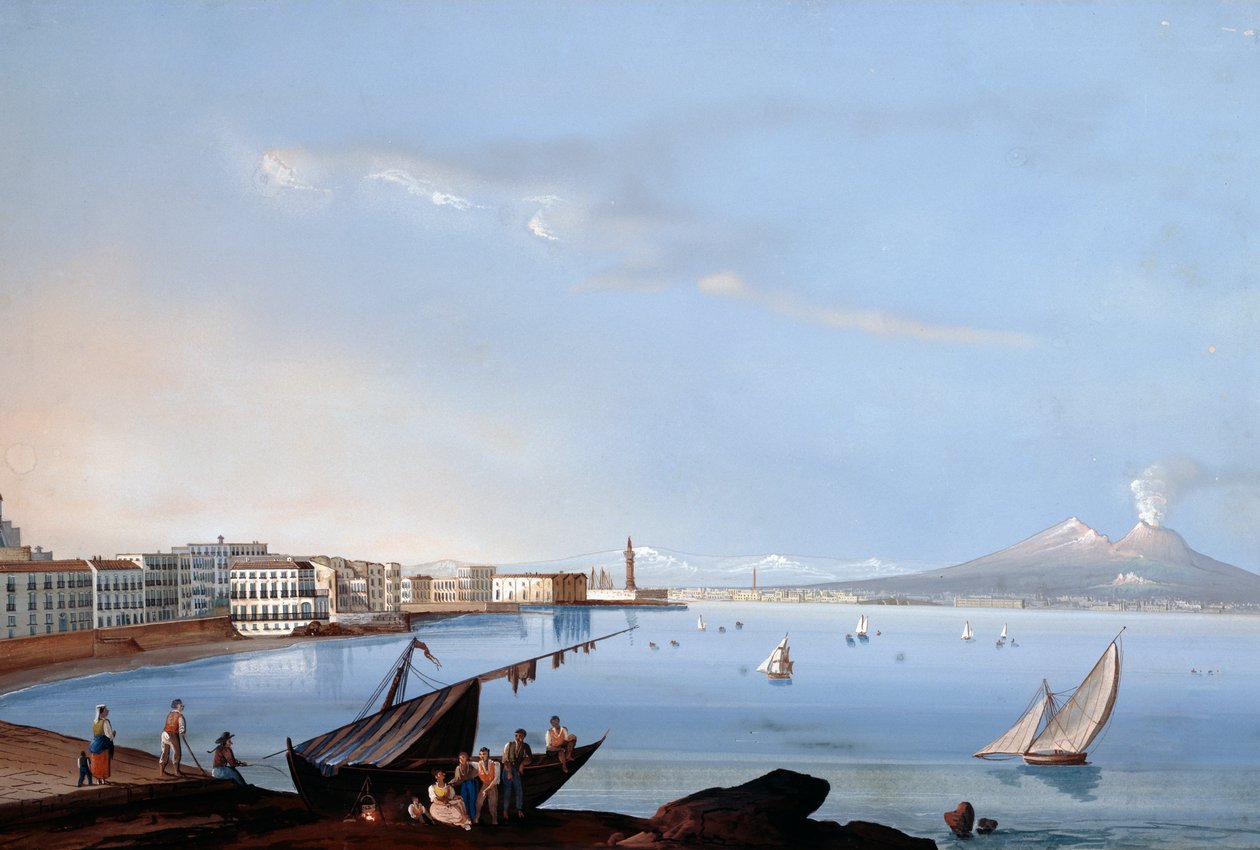 Kilátás Szent Luciára (gouache) alkotó: Italian School