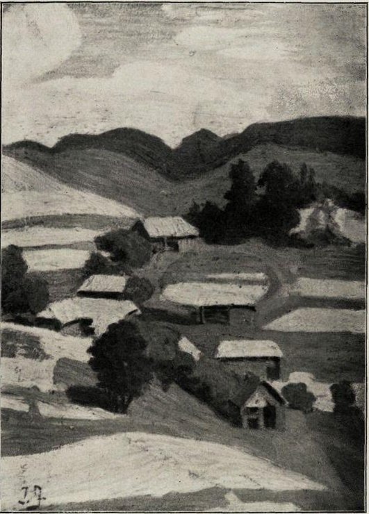 Falu a Bohinj sarokban alkotó: Ivan Grohar