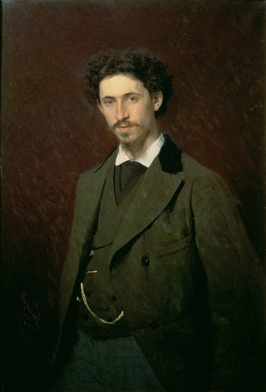 Ilja Efimovics Repin portréja, 1876 alkotó: Ivan Nikolaevich Kramskoy
