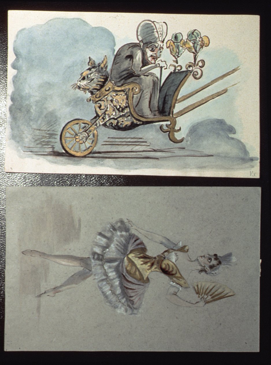 Jelmeztervek Csajkovszkij (1840-93) „A Csipkerózsika” című balettjéhez, 1890 körül alkotó: Ivan Vsevolozhsky
