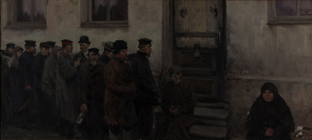 Taverna előtt alkotó: Ivan Alexeyevich Vladimirov
