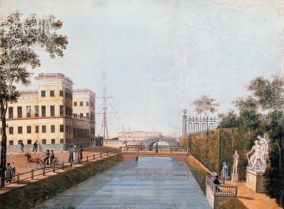 Szentpétervár látképe, 1839 alkotó: Ivan Belonogov