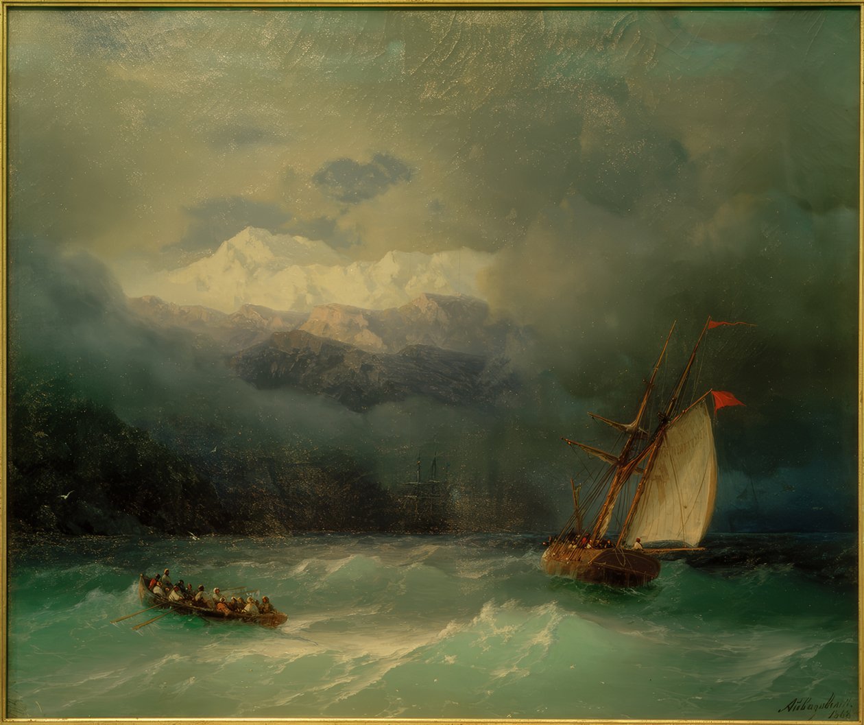 I. K. Aivazovsky, Viharos tenger alkotó: Ivan Konstantinovich Aivazovsky