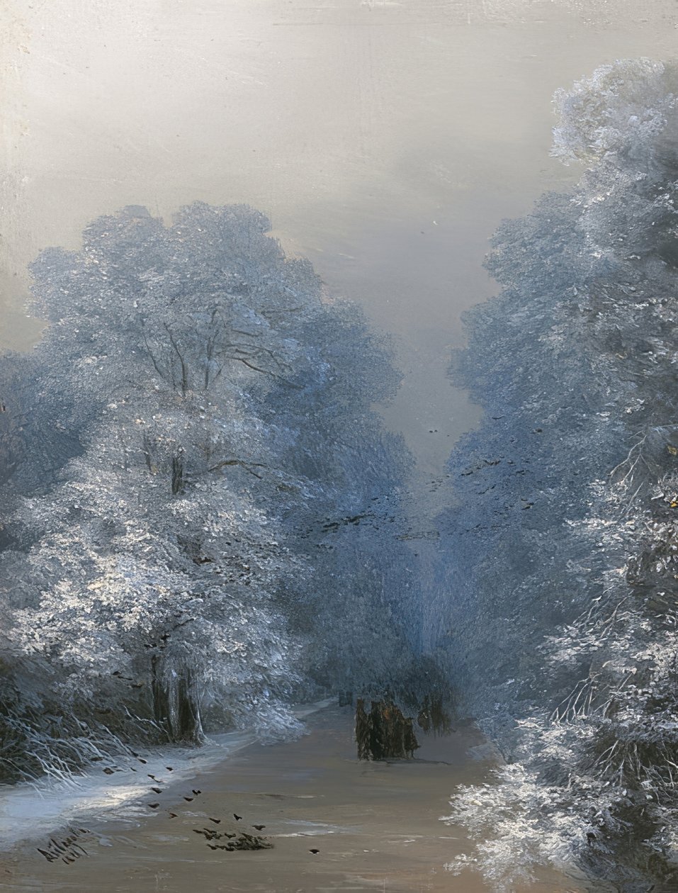 Téli táj. 1876 alkotó: Ivan Konstantinovich Aivazovsky